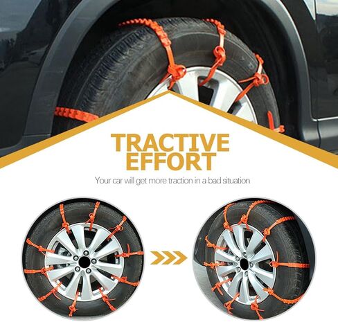 INOOMP 30 pcs All Chain Car Tie Skid Traction Mud Tire Truck Slip Tool Non-skid Cables Ties Belt Plastic Winter Reusable Ice Anti Zip Emergency Sand Universal Driving Anti- Belts in Saudi Arabia