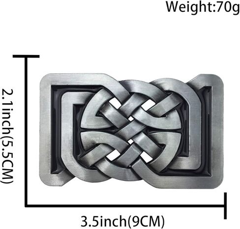 خمر أزياء رعاة البقر الغربية Keltic سلتيك عقدة حزام مشبك مستطيل للرجال والنساء in Kuwait