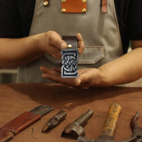 خمر أزياء رعاة البقر الغربية Keltic سلتيك عقدة حزام مشبك مستطيل للرجال والنساء in Kuwait