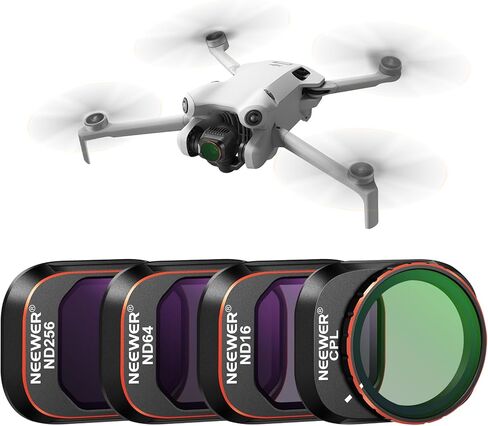 مجموعة مرشحات NEEWER ND & CPL متوافقة مع DJI Mini 4 Pro، 8 عبوات من الأشعة فوق البنفسجية CPL ND8 ND16 ND32 ND64 ND128 ND256 CPL Polarizer فلاتر عدسة بدون طيار ذات كثافة محايدة، زجاج بصري عالي الدقة متعدد الطبقات / إطار من الألومنيوم in Kuwait