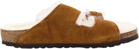 Birkenstock Arizona Fur Unisex Shoes Size 11, Color: Mink in Saudi Arabia