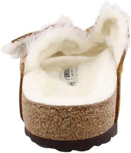 Birkenstock Arizona Fur Unisex Shoes Size 11, Color: Mink in Saudi Arabia