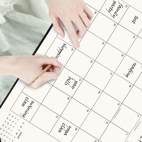 Large Desk Calendar 2024-2025 with Desk Mat, Desktop Calendar 18 Monthly Runs From Jul 2024 to Dec 2025, Desk Pad Calendar 22 x 17 Inch Perfect for Planning, Organizing, and Scheduling Your Life (Black) in Saudi Arabia