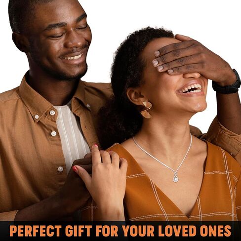 قلادة من الفضة المطلية بالبلاتينيوم 1 قيراط مويسانيتي هدية للنساء قلادة على شكل قلب هدية لها in Kuwait