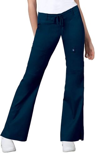 Cherokee Luxe Women Scrubs Pant Low Rise Flare Leg Drawstring Cargo 21100 in Saudi Arabia