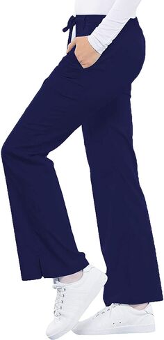 Cherokee Luxe Women Scrubs Pant Low Rise Flare Leg Drawstring Cargo 21100 in Saudi Arabia