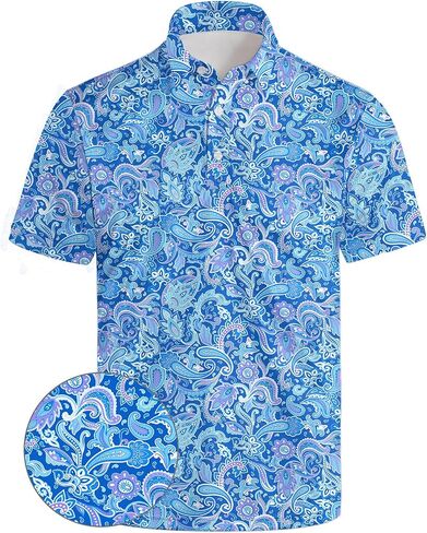 Golf Polo Shirts, Moisture Wicking Sports Shirts for Men, Ultral Soft Golf Shirts Stylish Collared Shirts Polo Shirts for Men in Saudi Arabia