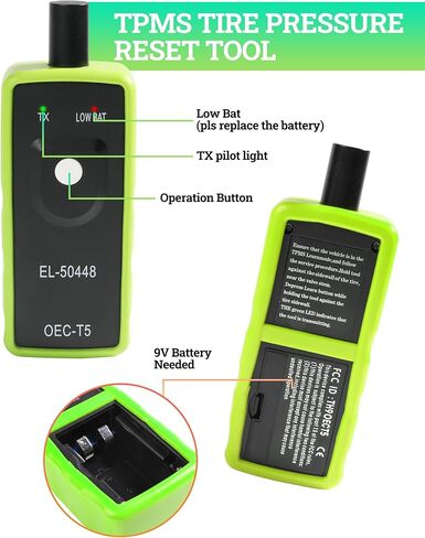 أداة إعادة تعلم GM Tpms، ملحقات السيارة 2 في 1 مبرمج مستشعر الإطارات، أداة برمجة TPMS العالمية، أداة إعادة تعلم TPMS، Super EL50448، أداة إعادة تعيين TPMS إصدار 2023 لمركبات سلسلة GM in Kuwait