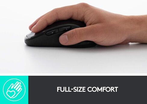 Logitech M510 Wireless Computer Mouse – Comfortable Shape with USB Unifying Receiver, with Back/Forward Buttons and Side-to-Side Scrolling, Blue in Saudi Arabia