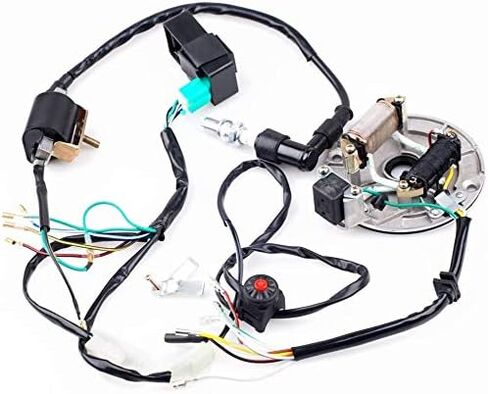 Hestish Kick Start Dirt Pit Bike سلك تسخير الأسلاك تلوح في الأفق CDI لفائف Magneto 50-125cc in Kuwait