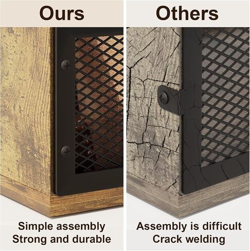 Large Vinyl Record Storage, Classic Vinyl Record Holder, Wooden Crate Box, Album Storage for Vinyl Records, Wood Crates for Display, Decor, Crafts, LP Storage Case Holds up to 55-60 Records in Saudi Arabia