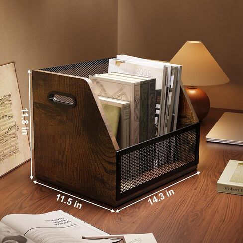 Large Vinyl Record Storage, Classic Vinyl Record Holder, Wooden Crate Box, Album Storage for Vinyl Records, Wood Crates for Display, Decor, Crafts, LP Storage Case Holds up to 55-60 Records in Saudi Arabia