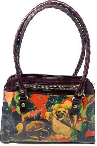 Patricia Nash Leather Calvi Satchel, European Map in Saudi Arabia