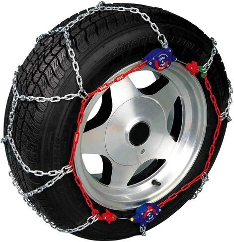 سلسلة إطارات 155505 من Auto-Trac 1500 شاحنة بيك اب/سيارات الدفع الرباعي سلاسل إطارات الثلج مع نمط متقاطع ماسي للقبضة والنعومة، 4 عبوات in Kuwait