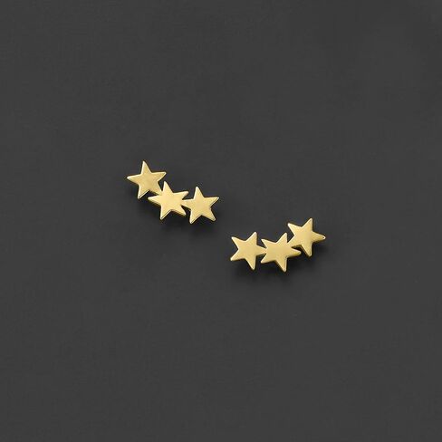 RS Pure by Ross-Simons 14kt Yellow Gold Star Ear Climbers in Saudi Arabia