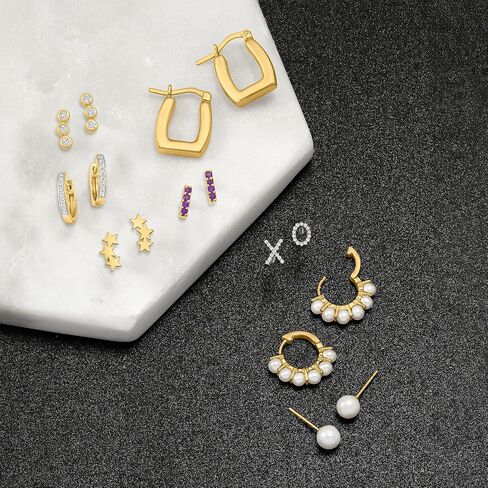 RS Pure by Ross-Simons 14kt Yellow Gold Star Ear Climbers in Saudi Arabia