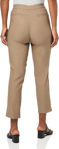 Briggs New York Women's Pull on Slim Leg Ankle Pant, Black, 10 in Saudi Arabia