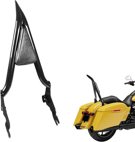 مسند ظهر للركاب الخلفي قابل للفصل بارتفاع 26 بوصة للدراجة النارية مع وسادة لدراجة Harley Touring Road King Street Glide Electra Glide CVO Road Glide 2009-2024 ملحقات in Kuwait