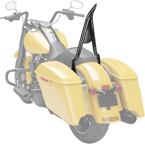 مسند ظهر للركاب الخلفي قابل للفصل بارتفاع 26 بوصة للدراجة النارية مع وسادة لدراجة Harley Touring Road King Street Glide Electra Glide CVO Road Glide 2009-2024 ملحقات in Kuwait