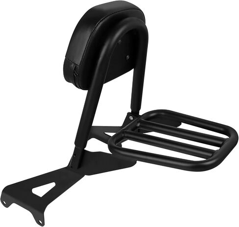 Worldmotop Backrest Sissy Bar استبدال رف الأمتعة الخلفي لـ Yamaha Bolt XV950 XVS950 2014-2020 XV 950 XVS950 Bolt R-Spec 2014-2022 مقعد الركاب مسند الظهر القابل للفصل (مع رف الأمتعة) in Kuwait