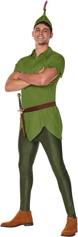 Spirit Halloween Disney Adult Peter Pan Costume | Officially Licensed | Couples Costumes in Saudi Arabia