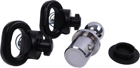 Gooseneck Ball Hitch Kit 30K 2-5/16-In Gooseneck Ball & Safety Chain Kit 60618 Compatible with 2013-2023 Dodge Ram 2500 3500 Puck System in Saudi Arabia