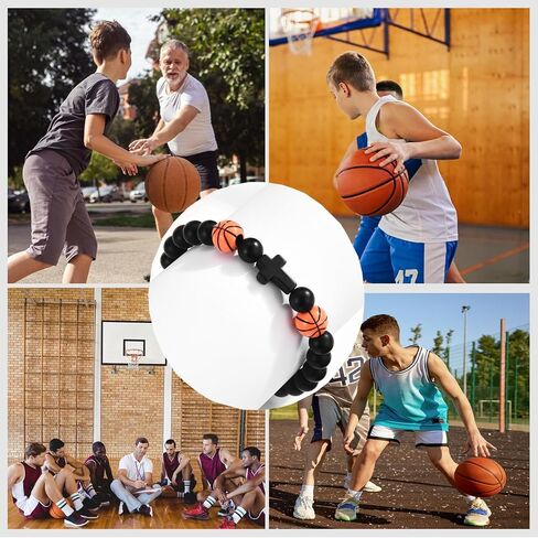 Basketball Soccer Baseball Football Gifts for Teen Boys, Bracelets for Boys Gifts Ideas for Birthday/Back to School/Christmas in Kuwait