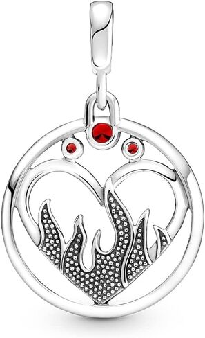 Pandora Fire Inside Medallion سوار Charm Me أساور - مجوهرات نسائية مذهلة - هدية للنساء - مصنوعة من الفضة الاسترليني والمينا in Saudi Arabia