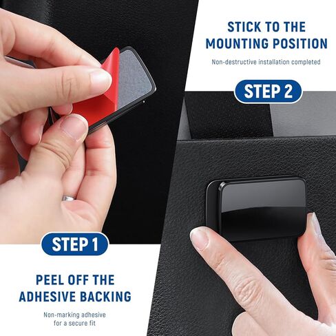 4PCS Car Seat Belt Clip, Black Premium Universal Cars Shoulder Neck Strap Positioner Clips Prevent Noise, Vehicle Interior Accessories for Men Women in Kuwait