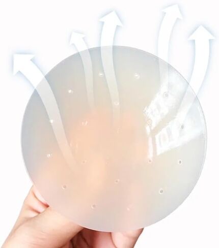Silicone Nipple Covers 2 Pairrs of Light Skin Coloured Invisible and Reusable Adhesive Nipple Covers, Medium in Saudi Arabia