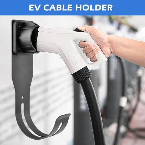 حامل شاحن Ev مثبت على الحائط، مجموعة حامل شاحن Ev، مع خطاف J، حامل صندوق الشحن، للجراج، المزرعة، لموصل J1772 in Saudi Arabia