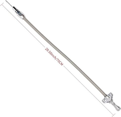 HAHAHA-8434 Compatible with FORD C6 TRANS FLEXABLE STAINLESS DIPSTICK.Compatible with Ford AOD (Silver) in Saudi Arabia