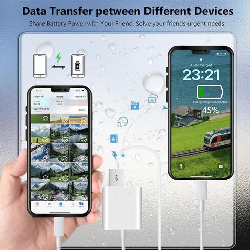 【معتمد من Apple MFi】 محول كاميرا Lightning إلى USB لأجهزة iPhone/iPad، محول كابل USB 3.0 OTG أنثى يدعم توصيل الكاميرا، محرك فلاش USB، قارئ البطاقات، لوحة مفاتيح MIDI، ماوس in Kuwait