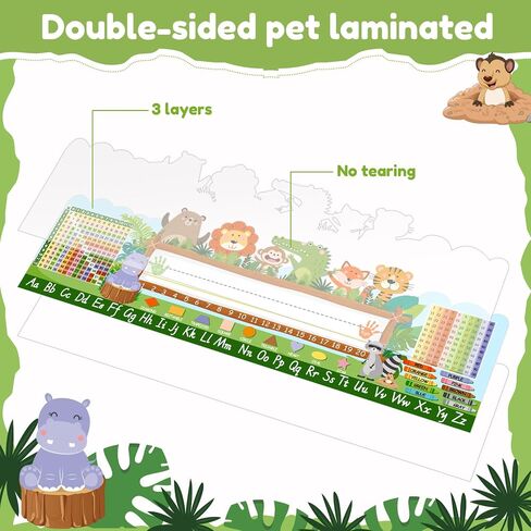 25 Pcs Classroom Name Plate Animal Desk Nameplate Traditional Manuscript Name Plates Farm Animals Nameplate for Student Teaching Supplies Cubbies Desks Locker Labels School Decor in Saudi Arabia