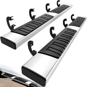 YITAMOTOR Running Boards 6 inches OE Style Aluminum Side Steps, Nerf Bars, Compatible with 2007-2018 Chevy Silverado/GMC Sierra 1500 & 2007-2019 2500HD/3500HD Crew Cab (Gas Engine ONLY), Black in Kuwait