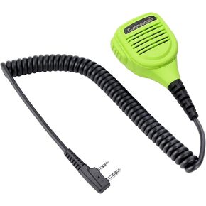 Commountain Heavy Speaker Mic Compatible with Baofeng Radios BF-F8HP BF-F9 UV-82 UV-82HP UV-82C UV-5R UV-5R5 UV-5RA UV-5RE UV-5X3 and Kenwood BTECH Retevis TYT Radios, Shoulder Microphone