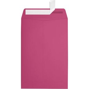 LUXPaper 6 x 9 Open End Envelopes | Peel & Press | Magenta Pink | 80lb. Text | 50 Qty