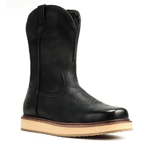IUV Cowboy Boots For Men Western Boot Durable Fashionable Retro Classic Slip Resistant Work Casual Boots