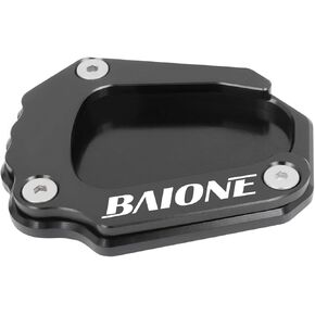 Worldmotop Motorcycle Kickstand Pad Side Stand Plate Pad Replacement for BMW K1600GT K1600GTL K1600 GT/GTL 2017-2020 Enlarger Extension Plate Foot Pad (black)