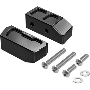 Black Motorcycle Kickstand Lift Block 1" / 2" Fits all sportster models from 2003 to 2019, Compatible with Forty Eight XL1200X 2010-2019, Iron 1200 XL1200NS 2018-2019, See Fitment
