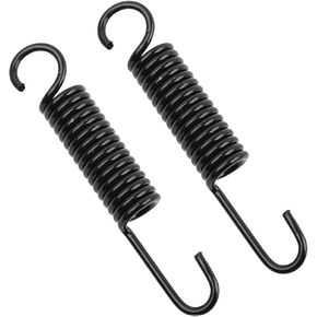 Mini Bike Dirt Bike Side Stand Kickstand Spring Fit for Variety of Small and Mini Motorbikes - 2Pcs,Black,120MM Length