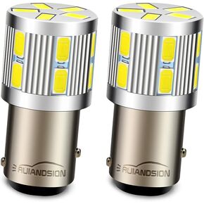 Ruiandsion 2pcs 1157 LED Light Bulbs White BAY15D 6V 17SMD 5630 LED Bulbs for Backup Reverse Lights Tail Brake Lights,Non-polarity(1157 6V)
