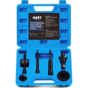 Orion Motor Tech Power Steering Pump Pulley Puller Installer Tool Set, Pump Pulley Remover Installer Tools Compatible with Ford, GM, and Chrysler