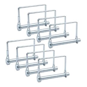 8 Pack Trailer Coupler Pin 5/16x3-1/2in Length Towing Hitch Pin Heavy Duty Wire Lock Pin Secure PTO Shaft Locking Pin for Trailers, RVs, Boats, Farm Equipment (5/16x3-1/2in)