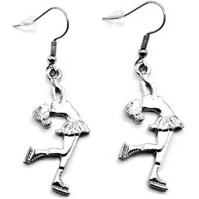 Kit's Kiss Skate Earrings Figure Skating Jewelry Ice Skater Gift Figure Skating Coach Gift Ice Skating Shoes Skate Team Figure Skater Gift