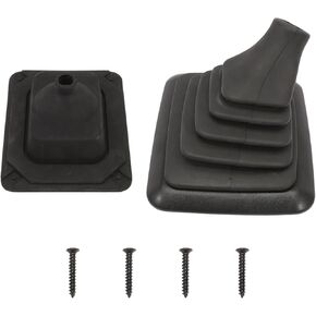 Manual Shifter Rubber Boot W/Mounting Bracket Compatible for F150 F250 F350 Bronco 1990 1991 1992 1993 1994 1995 1996 1997 Manual Transmission Gear Shifter Boot Replace#F5TZ7277BA