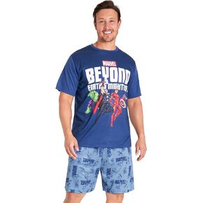 Marvel Avengers Mens Pyjamas Set - Short Sleeve PJs for Men and Teenagers Mens PJs Lounge Wear