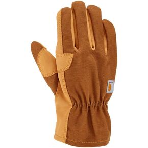 Carhartt Men's Duck Synthentic Leather Open Cuff Glove