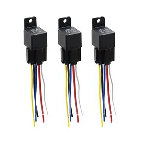 uxcell 3pcs JD-2912 5 Pin DC 36V 40A Universal Car Vehicle Motor Fuse Relay Switch Power with Harness