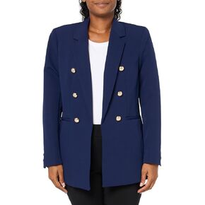 Anne Klein Women's Anne Stretch Faux Double Breasted Jacket